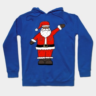 Merry Christmas Santa Waving Hoodie